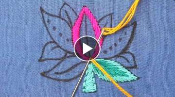 colorful classical hand embroidery designs made with basic hand embroidery stitches for beginners