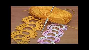Crochet Wide Lace Bracelet Tutorial 