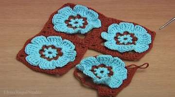 HOW to JOIN GRANNY SQUARES in CROCHET Video 41Part 2 of 2 Crochet Flower