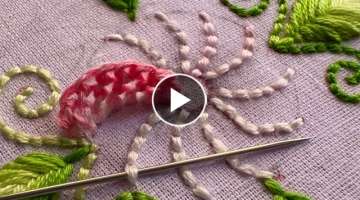 Very beautiful flower design|embroidery design video|kadhai design for suite