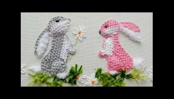 Bunny 3D Embroidery