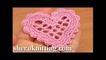 Crochet Mesh Heart Tutorial 11 