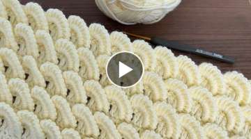 easy crochet for beginners/crochet baby blanket