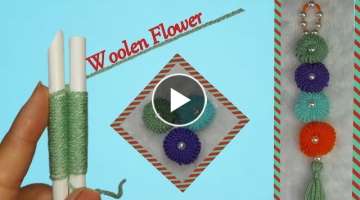 Easy Woolen Flower making new idea