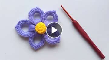 Super nice, easy and fast crochet flower