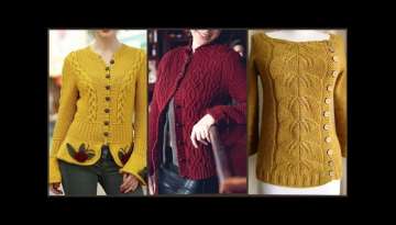 Very Beautiful Hand Knitted Women's Sweaters Designs