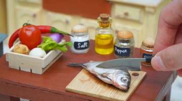 How To Make Thai Grilled Fish In Miniature Kitchen