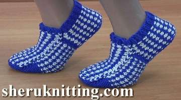 How to Make Knitted Sock With Lazy Jacquard 