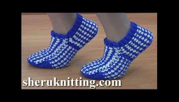 How to Make Knitted Sock With Lazy Jacquard 