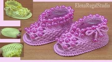 How to Crochet Shoes For Baby Tutorial 