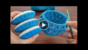 MUY BONİTO Super easy Very useful crochet decorative hamper making