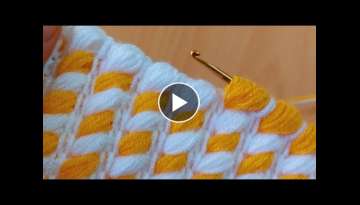 beautiful folds super easy tunisian crochet knitting 