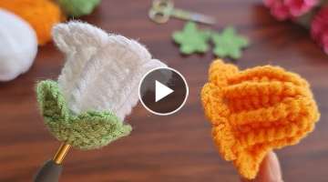 Super easy, very useful crochet keychain ,hair clip