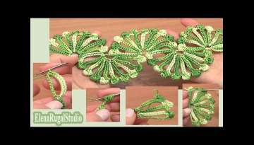 Double Sided Large Shells Crochet Lace Tutorial 
