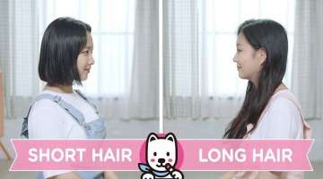 Short Hair VS Long Hair ENG SUB