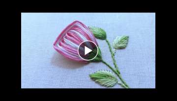 Gorgeous flower design using comb|latest hand embroidery
