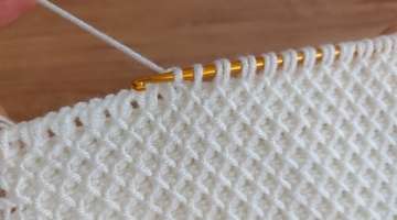 Easy Knitting Tunisian Baby Blanket 