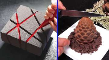 Amazing Chocolate Cake Decorating! Оddly satisfying cake video