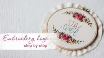 Embroidery hoop art step by step