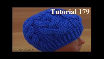 How to Crochet Cable Stitch Hat Tutorial 