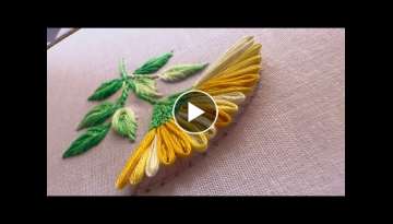 Splendid flower design|hand embroidery design video|embroidery stiches