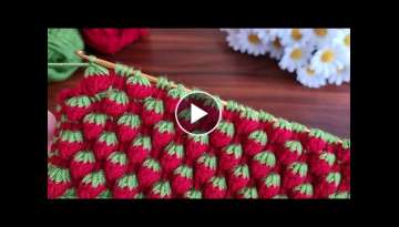 Super Easy 3D how to make eye catching tunisian crochet Everyone who saw it loved it