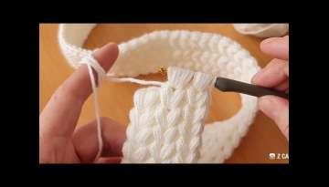 Super Esay Tunisan Hairband knitting Crochet 