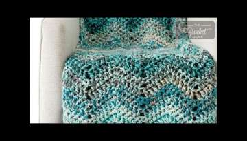 Crochet Chunky Waves Afghan