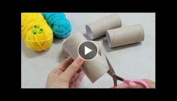 How to make money with empty tissue rolls and yarn at home