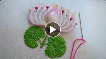 Most Beautiful Lotus Flower Design with Onion