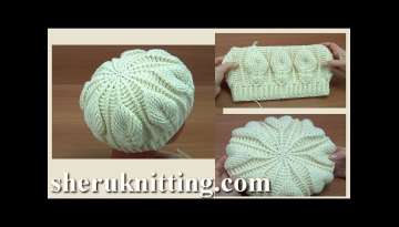 Crochet Leaf stitch Hat Tutorial 