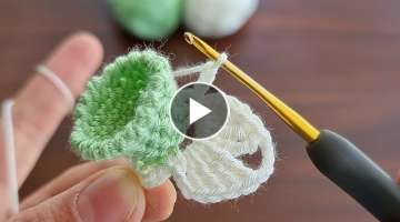 Very beautiful crochet lily model flower making