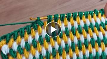 Super easy tutorial knitting tunisian