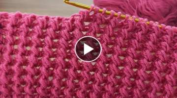 Super Easy Tunisian Crochet Baby Blanket vest For Beginners