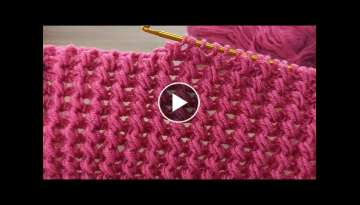 Super Easy Tunisian Crochet Baby Blanket vest For Beginners