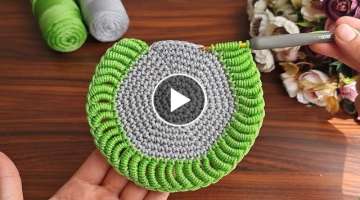New Love Crochet! Super easy very useful crochet knitting coaster supla pattern