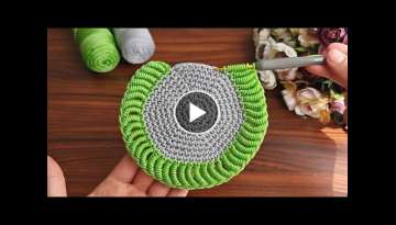 New Love Crochet! Super easy very useful crochet knitting coaster supla pattern