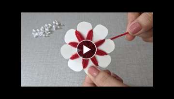 New Amazing Hand Embroidery Flower design idea..