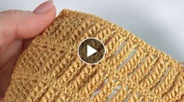 Steps To Crochet The Tall Stitches/3 Variations in Video Tutorial/Simple and Unique STITCH PATTER...
