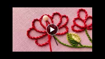 Amazing flower design|latest hand embroidery design