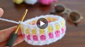 Crochet very beautiful glasses bag making 