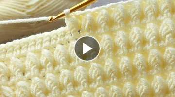 Very easy crochet baby blanket model explanation