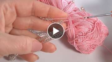 How To Crochet with Seed Beads/ Easy Cord