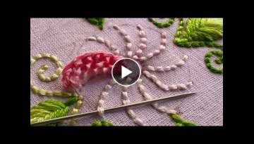 Very beautiful flower design|embroidery design video|kadhai design for suite