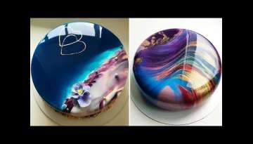 MOST SATISFYING MIRROR GLAZE CAKE DECORATING COMPILATION