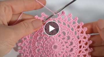 SUPER SIMPLE and BEAUTIFUL Openwork crochet/Home Décor Crochet