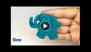 Perfect for Baby Blankets ! Baby Elephant Crochet Tutorial