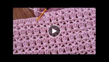 Waistcoat AMAZING Crochet Stitch for Blankets and Blankets