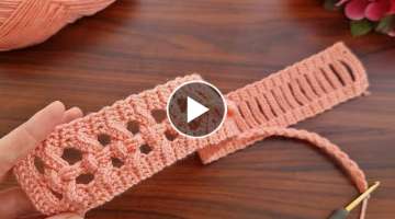 Wow! super idea how to make eye catching crochet hair band 