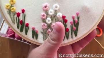 How to Stitch Roses with the Woven Wheel Stitch (Spider Woven Wheel) Tutorial